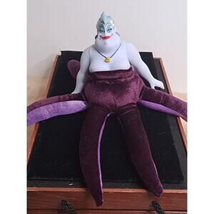 Disney Store Little Mermaid Ursula Doll 12" Sea Witch Plush & Vinyl Figure
